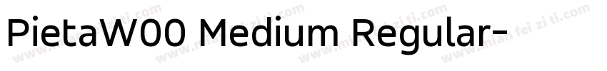 PietaW00 Medium Regular字体转换